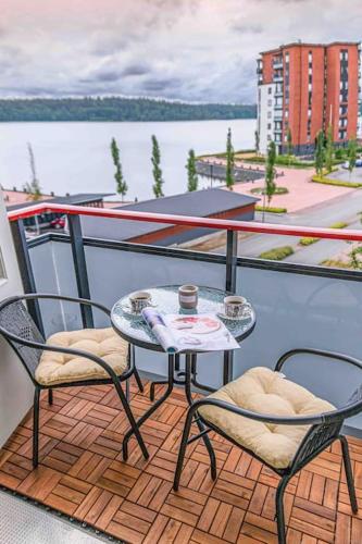 balcon/terasă, Light modern Pallo apartment by the lake Saimaa in Lappeenranta