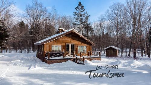 Les Chalets Tourisma - Chalet sur une île privée avec spa - Le Pin Royal - Saint-Raymond