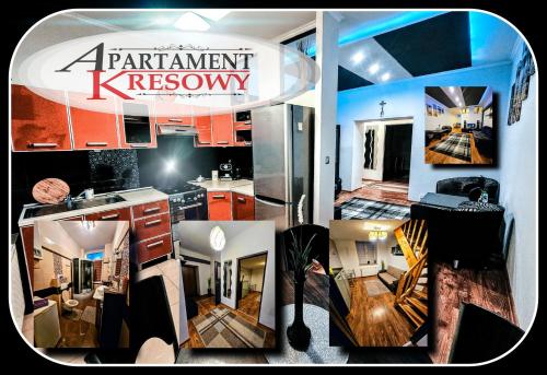 APARTAMENT KRESOWY parter 3 pokoje duża łazienka kabino-wanna SPA wi fi ekspres 2x smart tv antresola parking free plac zabaw bilet na aquapark 150m w cenie