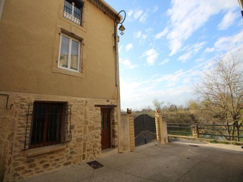 View of the Gardon River from our balcony Pont du Gard is just behind the rive