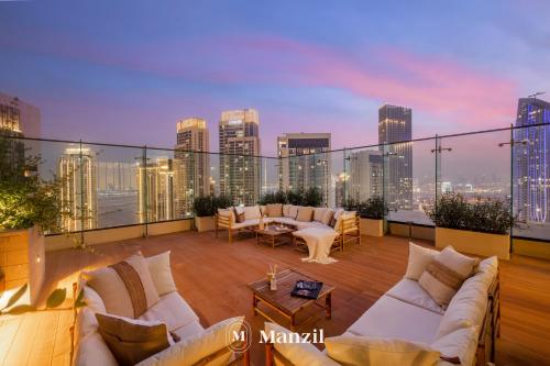 Manzil - Luxury 4BR Penthouse with Harbour View & Private Terrace at Dubai Creek Harbour, Dubái