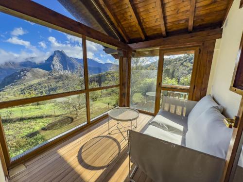 Kilátás, Posada Cabañes in Cillorigo De Liebana