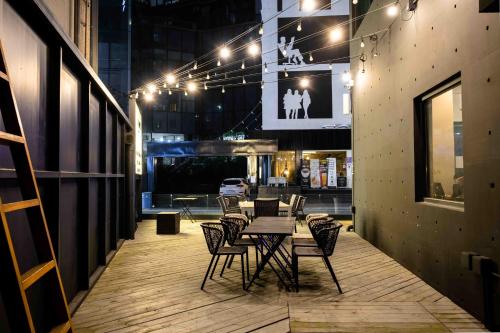 balcon/terrasse, Canvas Hostel Black in Pusan