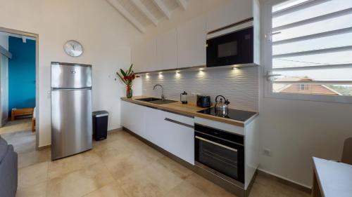 ห้องครัว, Les Maisons Cane 3 Maisons Vue Panoramique, Piscine & Jardin Tropical in ซานต์ โรเซ