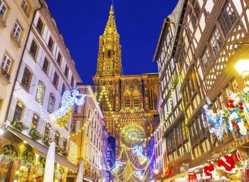 Duplex tout confort, 2 min de Colmar, parking gratuit in 奧爾布爾維爾