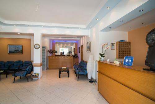 Koplietošanas atpūtas telpa ar TV, Rooms Nancy in Ag. Andreas (Messinia)