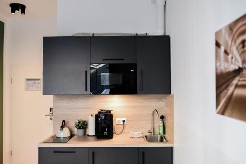 廚房, Homaris Apartments Elmshorn in 埃爾姆斯霍恩