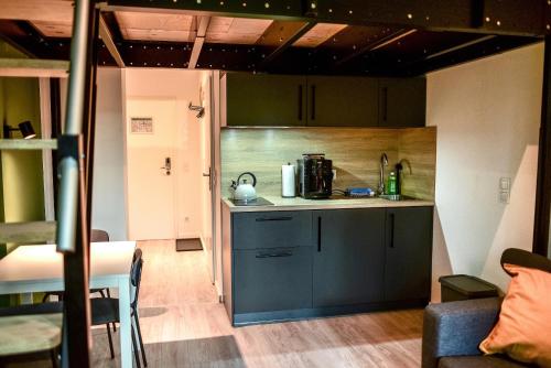 廚房, Homaris Apartments Elmshorn in 埃爾姆斯霍恩