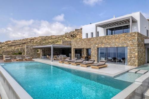 Astounding Mykonos Villa - 6 Bedrooms - Villa Brandy - Private Infinity Pool and Stunning Sea Views - Elia