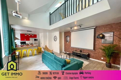 Superbe appartement-Sauna-Cinéma-Parking-Gare - Location saisonnière - Amiens