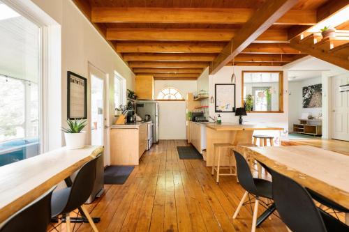 virtuve, Auberge Yoga Salamandre in Foster (QC)