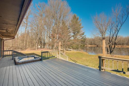 Pet-Friendly Tomahawk Home Deck and Private Hot Tub