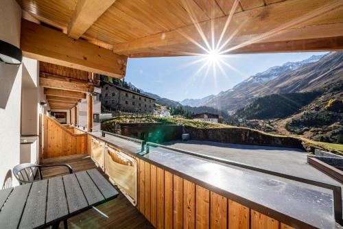 발코니/테라스, Schonblick - Gurgl B&B in 오베르구르글