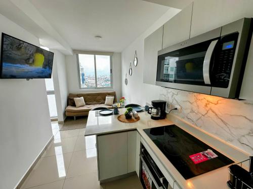 Kitchen, New Luxury Apartment Downtown San Jose in Tournón