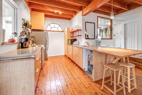 virtuve, Auberge Yoga Salamandre in Foster (QC)