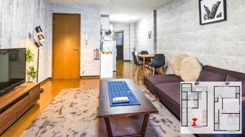 3 Bedrooms & LivingRoom! Direct KIX & Namba & Umeda access! DoumoTengachaya DT02, Osaka (Foto 7)