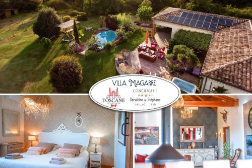 Villa Magarre Climatisée, Piscine Chauffée, Spa, dans un Cadre Naturel Envoûtant - Location, gîte - Castelnau-de-Montmiral