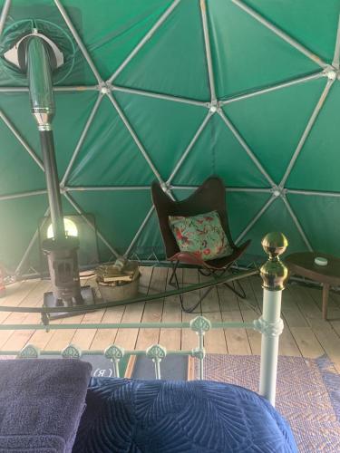 Ceridwen Glamping, double decker bus and Yurts