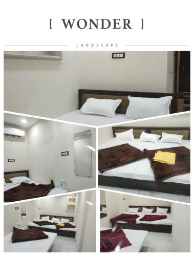 1 king bed, 1 double bed, 1 twin bed