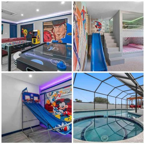 13 Mins From Disney Arcade, Private Pool, & Themed Rooms 13 Mins From Disney Arcade, Private Pool, & Themed Rooms