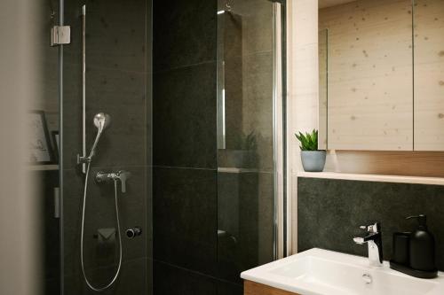 浴室, Ferienwohnung HolzGenuss in 萊爾貝格