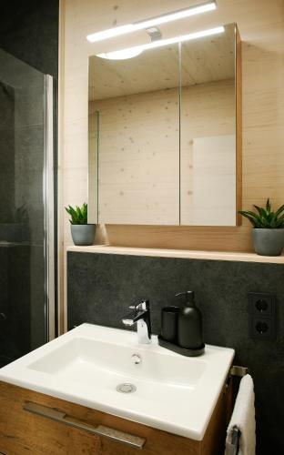 浴室, Ferienwohnung HolzGenuss in 萊爾貝格