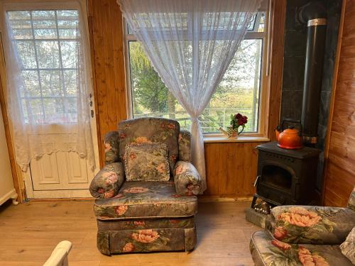 Cozy room in a barn with farm view