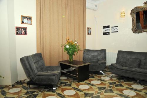 jaettu olohuone/TV alue, Alma-Ata Hotel in Borjomi