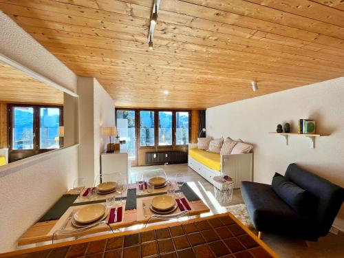 THE ALPINE STUDIO by the ski slopes & lake Frience, Gryon (foto 6)