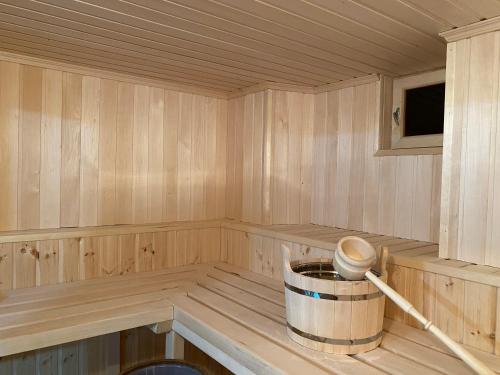 Sauna, Riverside Rancho guest house in Lermontov