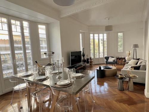 Luxueux Appartement 115m2, 3 Chambres centre ville avec parking à 5 min plage -climatisation, Nice (fotografie 6)