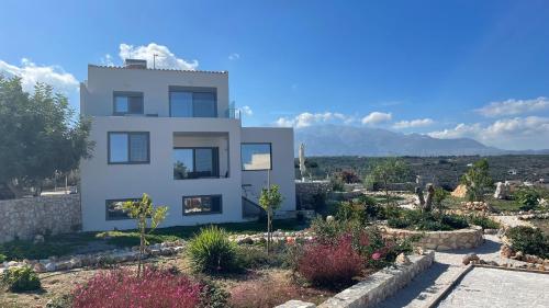 STUNNING MOUNTAIN AND SEA VIEW VILLA ELENI IN VAMOS