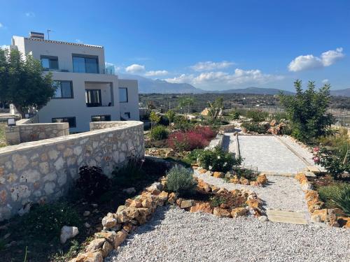 STUNNING MOUNTAIN AND SEA VIEW VILLA ELENI IN VAMOS