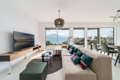  Montreux Modern 3BD with Superb Lake & Mountain by GuestLee, Unterkunft in Montreux