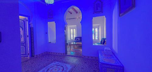 authentic blue house