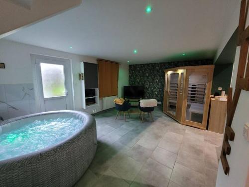 Maison avec sauna/spa gîte à louer Houppeville