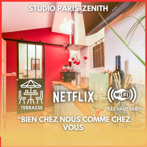 Paris-Zénith-bienvenue-terrasse-Netflix - Location saisonnière - Pantin