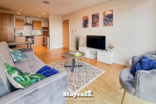 Modern Aesthetic Cosy Apartment Near City Centre, Manchester (fotografie 8)