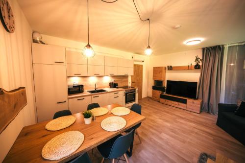 共用Lounge/電視區, Apartmán Mlýn Herlíkovice 205 (Apartman Mlyn Herlikovice 205) in 斯特雷茨尼