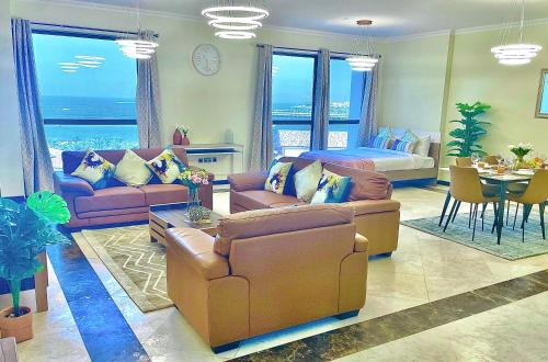 Luxury Casa - Atlantic Sea View Holiday Apartment 3-Bedroom Suite - JBR Beach