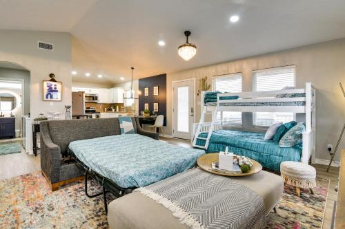 Chic Crystal Beach Home with Deck Walk to the Ocean in Crystal Beach, USA
