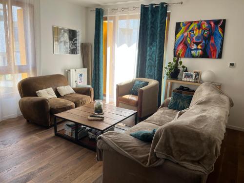 Appartement 4 pièces au cœur du village olympique avec 3 terasses - Location saisonnière - L'Île-Saint-Denis
