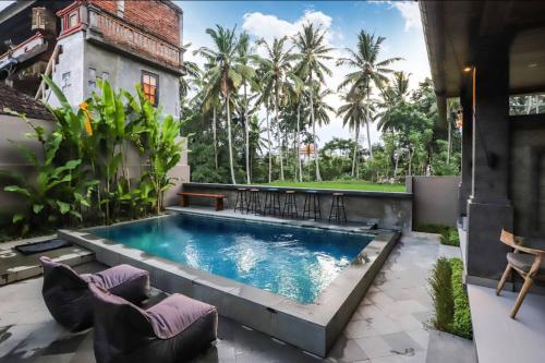 Harmony House 4, 2 min Ubud Center Room Near Pool