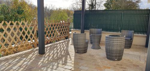 Balkon/teras, La Petite Germaine in Fontaine-Sur-Ay