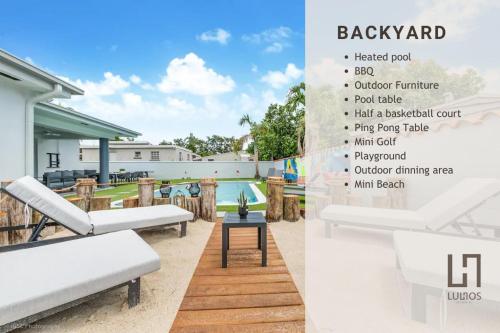 View, Modern Chic Retreat Pool Full amenities backyard L12 in Coral Terrace