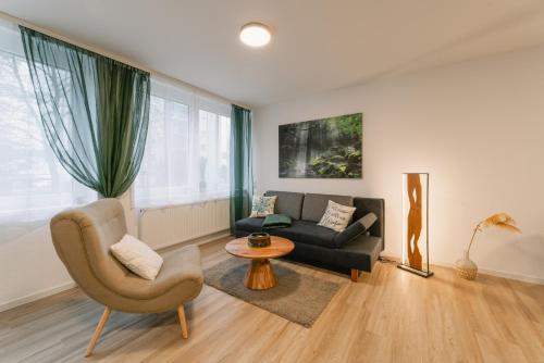 Modernes 2-Zimmer Themen-Apartment "Frankenwald" im Zentrum