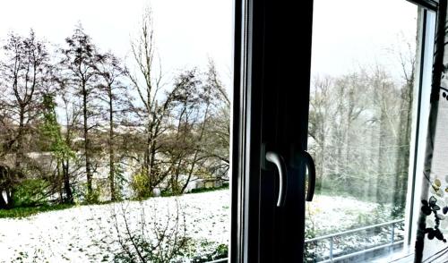 RIVER VIEW NEAR FRANKFURT - 3 ROOMS-4 BEDS & 1 SOFA BED -AIR CONDITION- Private PARKING in Hainburg