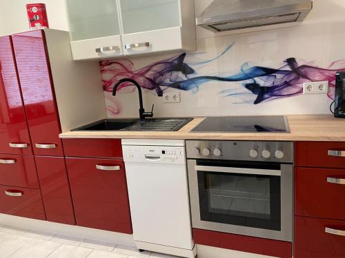 مطبخ, Ferienhaus Lichtenberg in Herleshausen