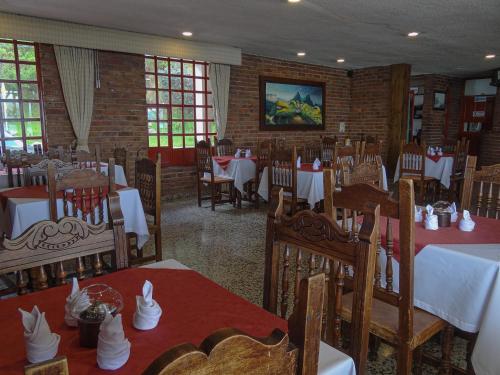 Étterem, Hotel Refugio Santa Ines in Cuitiva