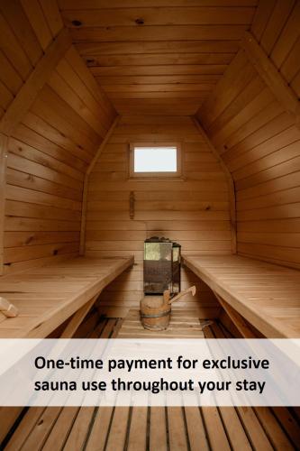 Сауна, Vineyard Cottage Skatlar 2 in Смаржеське Топліце